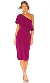 Lovers   Friends Bentley Midi Dress in Grape from Revolve com at Revolve