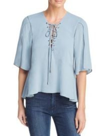 Lovers   Friends Boulevard Lace-Up Top at Bloomingdales