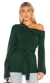 Lovers   Friends Christi Sweater in Forest Green from Revolve com at Revolve