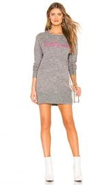 Lovers   Friends For Lovers Sweater Dress in Heather Grey  amp  Pink from Revolve com at Revolve