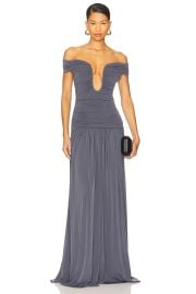Lovers And Friends Alizee Gown In Slate Grey at Revolve