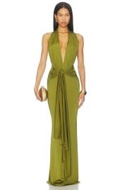 Lovers And Friends Coralie Gown In Chartreuse at Revolve