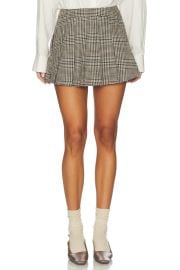 Lovers And Friends Elsie Mini Skirt In Brown Multi at Revolve