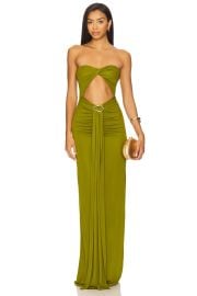Lovers And Friends Farrah Gown In Pear Green at Revolve