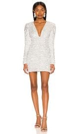 Lovers And Friends Ginger Mini Dress In Silver at Revolve