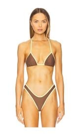 Lovers And Friends Harriet Top In Brown Yellow at Revolve