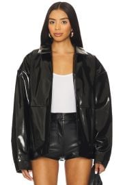 Lovers And Friends Stella Faux Leather Jacket In Black at Revolve