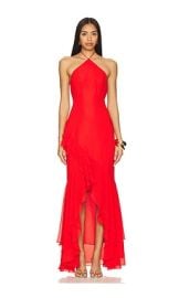 Lovers And Friends Tanya Gown In Red at Revolve
