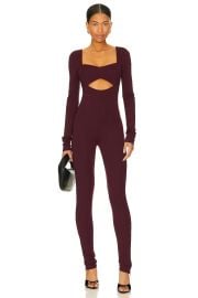 Lovers And Friends Tanya Jumpsuit In Midnight Burgundy at Revolve