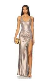 Lovers And Friends Tonya Maxi Dress In Gold at Revolve