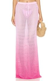 Lovers And Friends Viank Mesh Maxi Skirt In Pink Ombre at Revolve