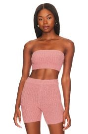 Lovers and Friends Reign Tube Top Biker Shorts and Duster at Revolve