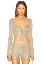 Lovewave The Ebere Knit Top In Gold at Revolve