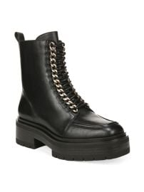 Lovrin Leather Comabt Boots at Saks Off 5th