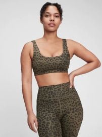 Low Impact Power Recycled Scoopneck Sports Bra by Gap at Gap