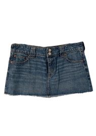 Low Rise Denim Mini Skirt at American Eagle