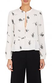 Lox Silk Peplum Blouse by ALC at Barneys