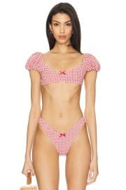 Lpa Chantel Top In Red Gingham at Revolve