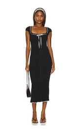 Lpa Jonna Midi Dress In Black at Revolve