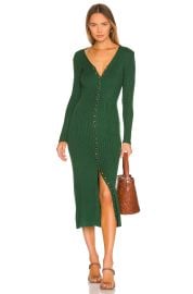 Lpa Kavala Sweater Dress In Dark Green at Revolve