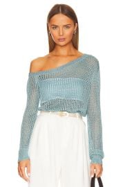 Lpa Leo Sweater In Aqua Blue at Revolve