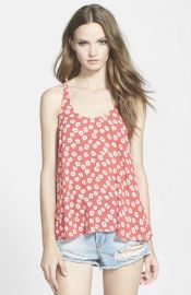 Lucca Couture Floral Print Swing Tank at Nordstrom