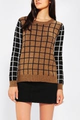 Lucca Couture Windowpane Sweater at Urban Outfitters