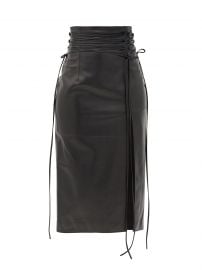 Lucerne Leather Midi Skirt by 16Arlington at Matches