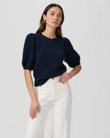 Lucerne Top - Deep Navy Cashmere - PAIGE at Paige