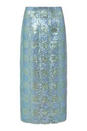 Lucida Gingham Sequin Skirt Markarian at Markarian