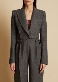 Lucille Cropped Wool Blazer by Khaite at Khaite