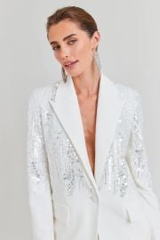 Lucille White Blazer NADINE MERABI at Nadine Merabi