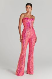 Lucinda Pink Jumpsuit NADINE MERABI at Nadine Merabi