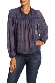 Lucky Brand   Border Print Blouse   Nordstrom Rack at Nordstrom Rack