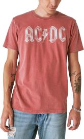 Lucky Brand AC DC Bolt Tee at Amazon