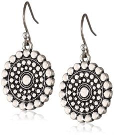 Lucky Brand Blue Moon Tribal Drop Earrings at Amazon