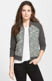 Lucky Brand Bomber Sweater Jacket at Nordstrom