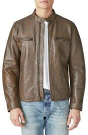 Lucky Brand Bonneville Washed Leather Jacket at Nordstrom