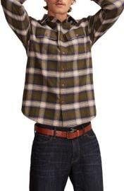 Lucky Brand Cloud Soft Plaid Flannel Button-Up Shirt at Nordstrom