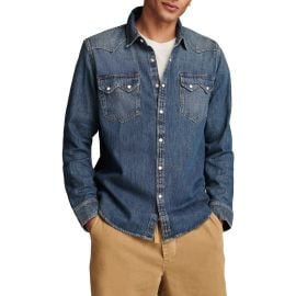 Lucky Brand Core Denim Western Snap-Up Shirt at Nordstrom