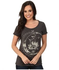 Lucky Brand Cosmic Moon Tee Black Mountain at Zappos