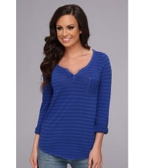 Lucky Brand Costa Mesa Pocket Top in Blue at 6pm