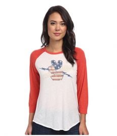 Lucky Brand Fender Rock On Raglan Lucky White at Zappos