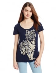 Lucky Brand Floral Tiger Tee at Amazon