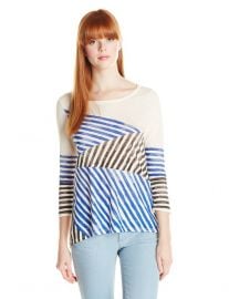 Lucky Brand Geo Stripe Tee at Amazon