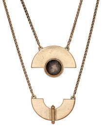 Lucky Brand Gold Tone Geo Labrodiate Necklace at Lord & Taylor