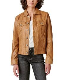 Lucky Brand Leather Trucker Jacket - Macys at Macys