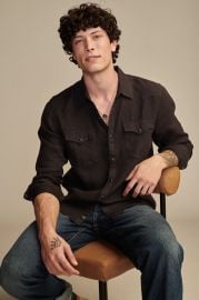 Lucky Brand Linen Western Long Sleeve Shirt at Lucky Brand