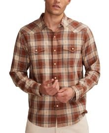 Lucky Brand Men39s Dobby Western Long Sleeve Snap-Front Plaid Shirt - Macy39s at Macys