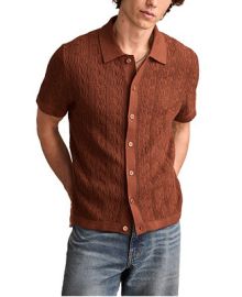 Lucky Brand Mens Short Sleeve Button Down Sweater - Macys at Macys